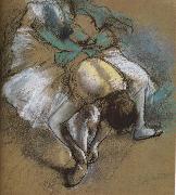 Edgar Degas, dancer wearing shoes